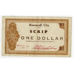 Roosevelt City Scrip, 1933 Depression Scrip.