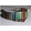 Image 1 : Tibet Hand Made Turquoise, Coral, Lapis Lazuli Bracelet