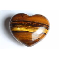 Natural Tigers Eye Heart 267.25 carats