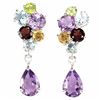 Image 1 : Natural Multi Gemstone EarRing