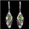 Image 1 : Natural Multi Gemstone EarRing
