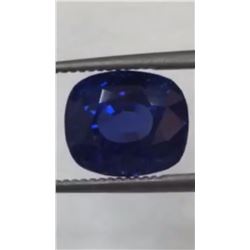 Natural Royal Blue Burma Sapphire Untreated - Gubelin