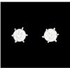 Image 1 : 0.20 ctw Diamond Stud Earrings - 14KT White Gold