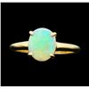 Image 2 : 1.00 ctw Opal Ring - 14KT Yellow Gold