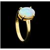 Image 4 : 1.00 ctw Opal Ring - 14KT Yellow Gold
