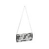 Image 3 : Black and White Fashionista Patent Oversized Clutch