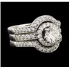 Image 1 : 1.90 ctw Diamond Ring - 18KT White Gold