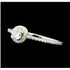 Image 1 : 0.50 ctw Diamond Ring - 14KT White Gold