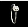 Image 4 : 0.50 ctw Diamond Ring - 14KT White Gold
