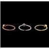 Image 2 : 0.49 ctw Diamond Ring Set - 14KT Tri Color Gold