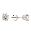 Image 2 : 1.42 ctw Diamond Stud Earrings - 14KT White Gold