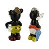 Image 2 : The Two Pals Mickey and Minnie Japan Bisque Vintage Figurines