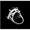 Image 3 : 14KT White Gold 40.61 ctw Blue Topaz and Diamond Ring