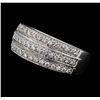 Image 1 : 0.38 ctw Diamond Ring - 18KT White Gold