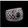 Image 1 : 2.36 ctw Black Diamond Ring - 14KT White Gold