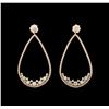 14KT Rose Gold 2.55 ctw Diamond Earrings