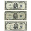 Image 1 : 1953 $5 Silver Certificate Currency Lot of 3