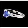Image 1 : 0.68 ctw Tanzanite Ring - 14KT White Gold