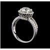 Image 4 : 2.81 ctw Diamond Ring - 18KT White Gold