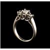 Image 4 : 14KT White Gold 0.84 ctw Diamond Ring