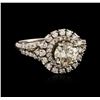 Image 1 : 14KT White Gold 1.84 ctw Diamond Ring