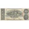 Image 1 : 1863 $10 The Confederate States of America Note T-59 CC