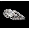 Image 1 : 1.08 ctw Diamond Ring - 14KT White Gold