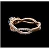 Image 3 : 1.17 ctw Blue Diamond Ring - 14KT Rose Gold