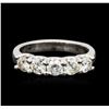 Image 2 : 14KT White Gold 1.16 ctw Diamond Ring