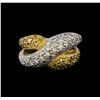 Image 2 : 1.58 ctw Diamond Ring - 14KT Yellow Gold