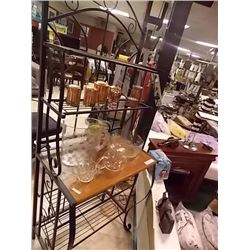 BAKERS RACK - WOOD AND METAL