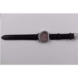 WATCH - NEW HEART SHAPED DIAMOND KING WATCH WITH 8 DIAMONDS - RETAIL ESTIMATE $400