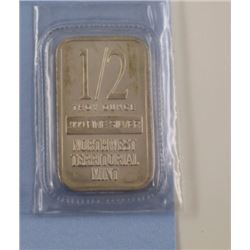 SILVER BAR - ½ TROY OUNCE .999 SILVER ART BAR - NORTHWEST TERRITORIAL MINT - FACTORY SEALED
