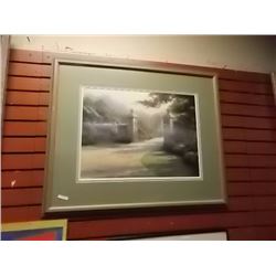 LIMITED EDITION THOMAS KINKADE LITHO - 1970'S - GATEWAY TO PARADISE