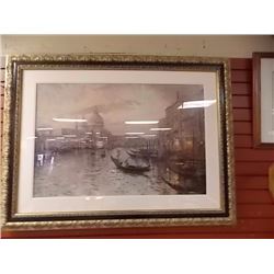 LIMITED EDITION THOMAS KINKADE LITHO - 1970'S - VENICE