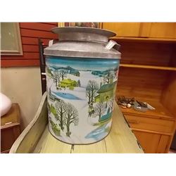 VINTAGE GALVANIZED MAPLE SYRUP CAN