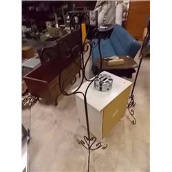 NEW WROUGHT CANDLE HOLDER - 53" TALL