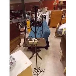 NEW WROUGHT CANDLE HOLDER - 53" TALL