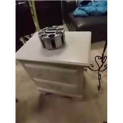 NITE TABLE - 2 DRAWER - WHITE - (2002)