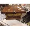 Image 1 : JEWELRY BOX - HAND CRAFTED WOOD TRUNK