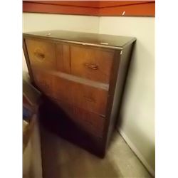 VINTAGE HIGH BOY DRESSER - 4 DRAWER