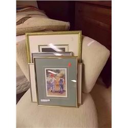 LOT OF FRAMED SIGNED PRINTS- 4 TTL