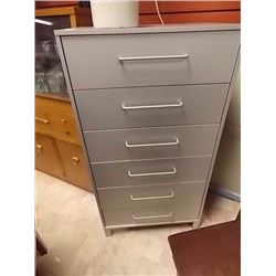 NEW HIGH BOY DRESSER - 6 DRAWER - GREY
