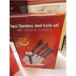 NEW STAINLESS STEEL KNIFE SET - MADE IN GERMANY - 6PC