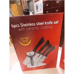 NEW STAINLESS STEEL KNIFE SET - MADE IN GERMANY - 6PC