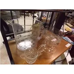 ALL GLASS COFFEE POT - TEA PACKS, GLASSWARE - 6PC