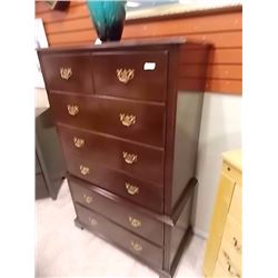 MAHOGANY HIGH BOY CHEST