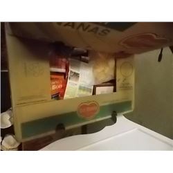 LARGE BANANA BOX OF ASSORTED FOOD ITEMS