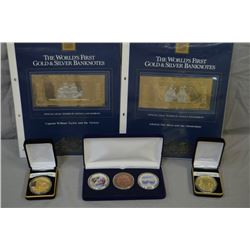 Selection of collector coins including gold plated 911 commemoratives, Lake Havasu set and two 23kt 