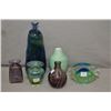 Image 1 : Selection of six signed art glass pieces including Skookum, Sardinia etc. ranging in heights from 3 